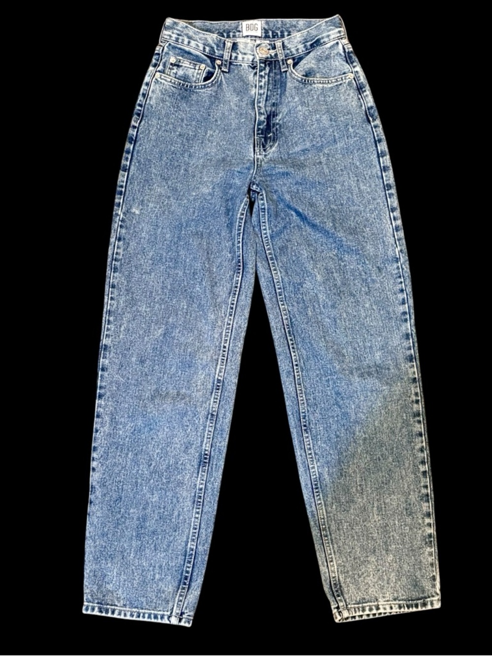 BDG Urban Outfitters High Rise Baggy Jeans Light Wash Blue Denim Womens Size 26